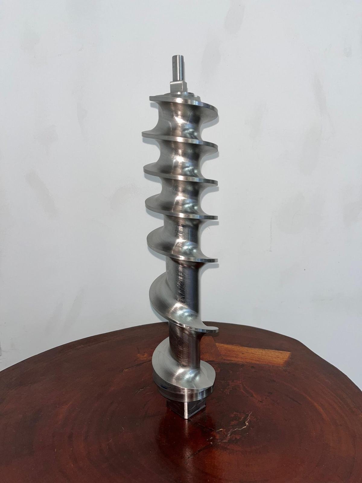 Eje helicoidal mecanizado